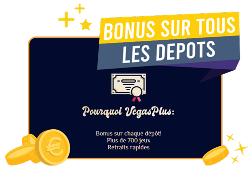 image : Bonus a chaque dépot Vegas plus