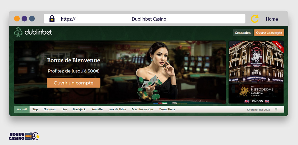 Image : Page d'accueil de Casino Extra
