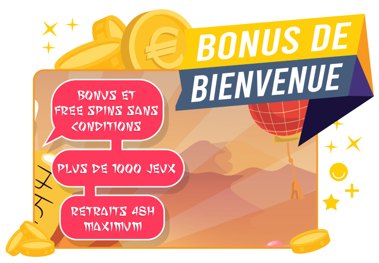 image : bonus de bienvenue offert par Banzai Slots