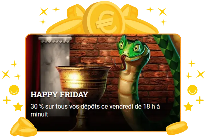 Image : Bonus du Happy friday de chez Cresus casino