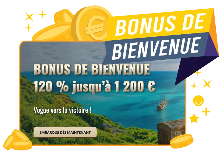 bonus de Bienvenue Tortuga Illustration : Bonus de bienvenue de Tortuga
